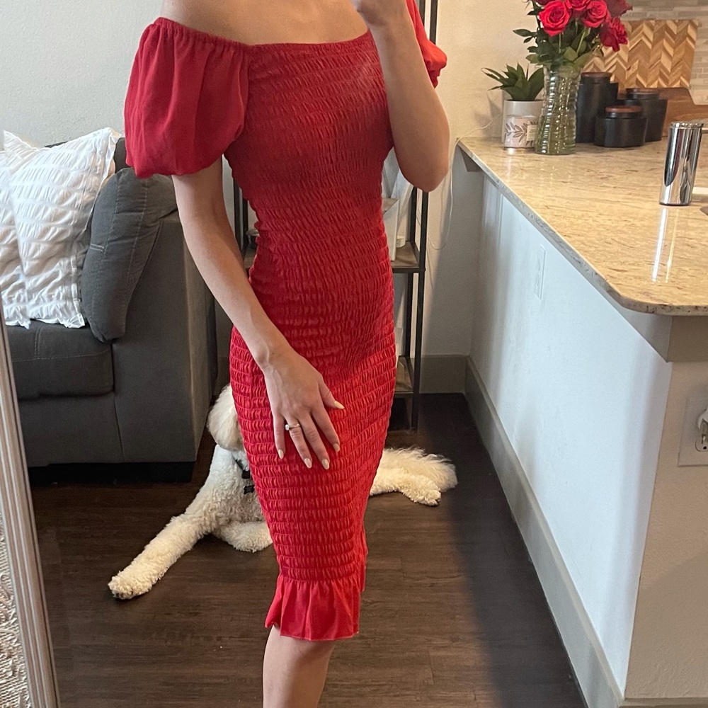 BRAND NEW red party dress